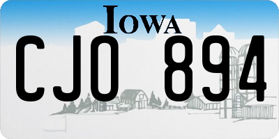 IA license plate CJO894