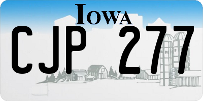 IA license plate CJP277