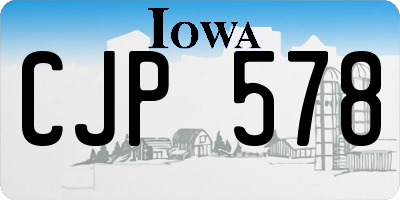 IA license plate CJP578