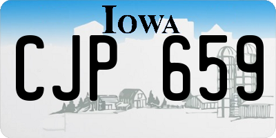 IA license plate CJP659