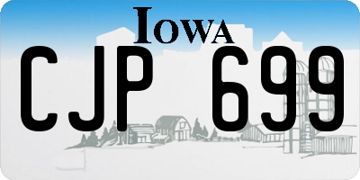 IA license plate CJP699