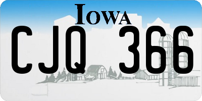 IA license plate CJQ366
