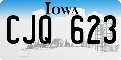 IA license plate CJQ623