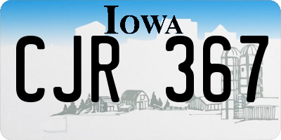 IA license plate CJR367