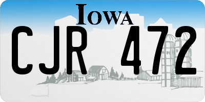 IA license plate CJR472