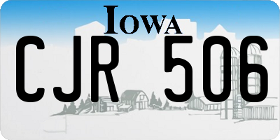 IA license plate CJR506
