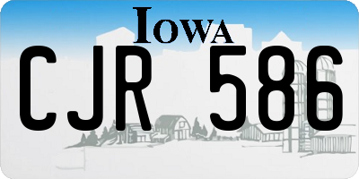 IA license plate CJR586