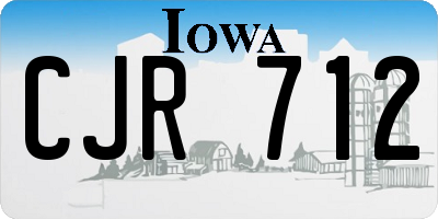 IA license plate CJR712