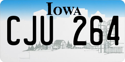 IA license plate CJU264