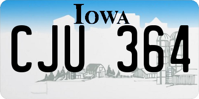 IA license plate CJU364