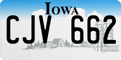 IA license plate CJV662