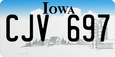 IA license plate CJV697