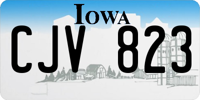 IA license plate CJV823