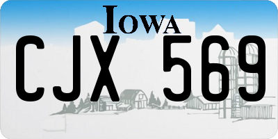 IA license plate CJX569