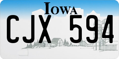 IA license plate CJX594