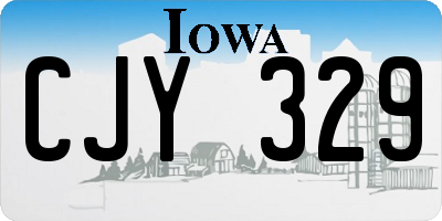 IA license plate CJY329