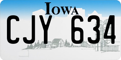IA license plate CJY634