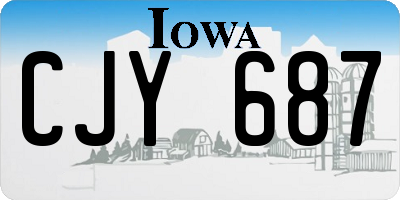 IA license plate CJY687