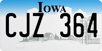 IA license plate CJZ364