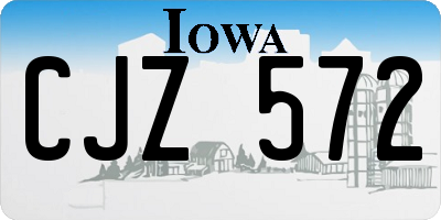 IA license plate CJZ572