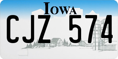 IA license plate CJZ574