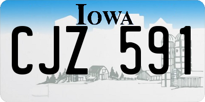 IA license plate CJZ591