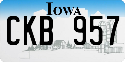IA license plate CKB957