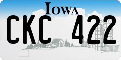 IA license plate CKC422