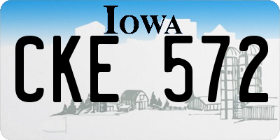 IA license plate CKE572