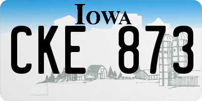 IA license plate CKE873