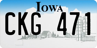 IA license plate CKG471