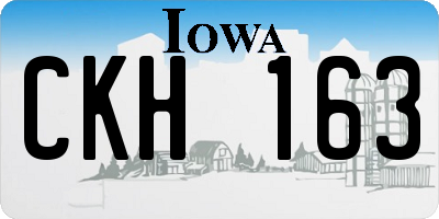 IA license plate CKH163