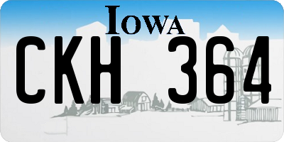 IA license plate CKH364