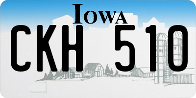 IA license plate CKH510
