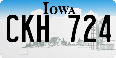 IA license plate CKH724