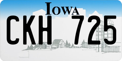 IA license plate CKH725