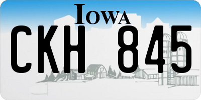 IA license plate CKH845