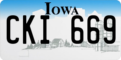 IA license plate CKI669
