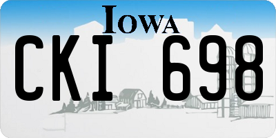 IA license plate CKI698