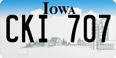 IA license plate CKI707