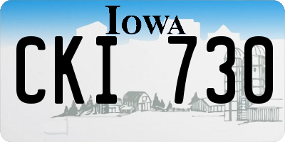IA license plate CKI730