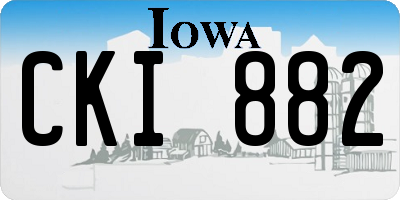 IA license plate CKI882