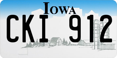 IA license plate CKI912