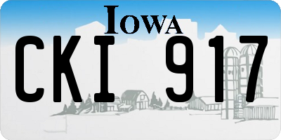 IA license plate CKI917
