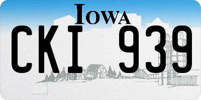IA license plate CKI939