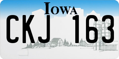 IA license plate CKJ163