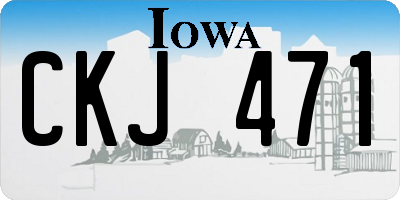 IA license plate CKJ471