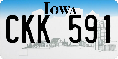 IA license plate CKK591