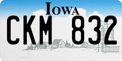 IA license plate CKM832