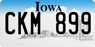 IA license plate CKM899